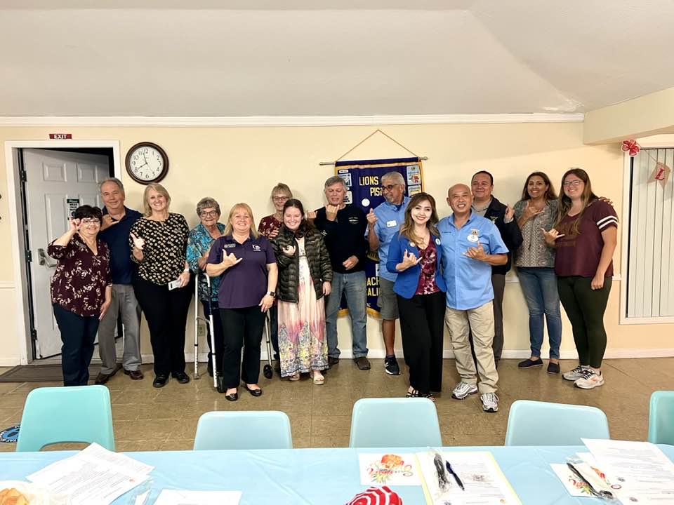 pismo beach group Governor Kalani Jose officially visits Pismo Beach Lions
