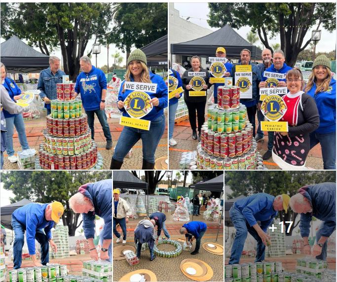 venturaq downtown cantree Ventura Downtown Lions help Food Share at the Can Tree gathering.