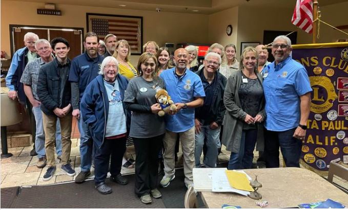 Santa Paula vistation Governor Kalhi visits the Santa Paula Lions