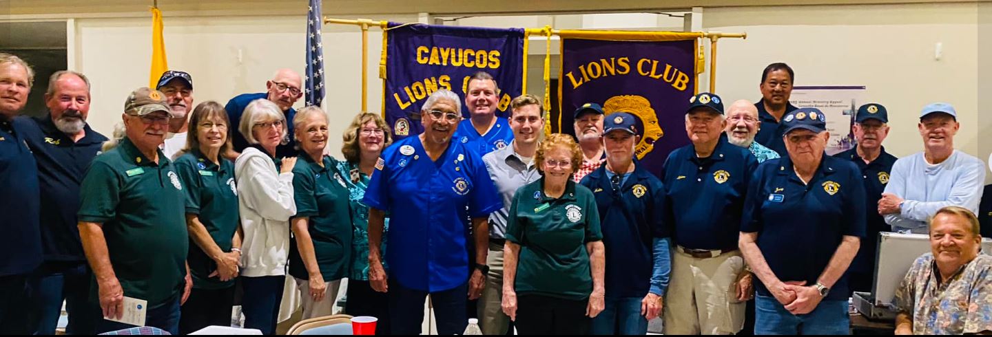 DG Rich at  his Cayucos Lions Club visitation.
